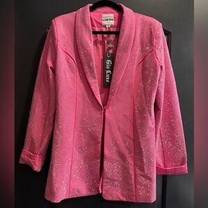 NWT I AM GIA Pink Sparkly Mariah Set - Blazer & Pants